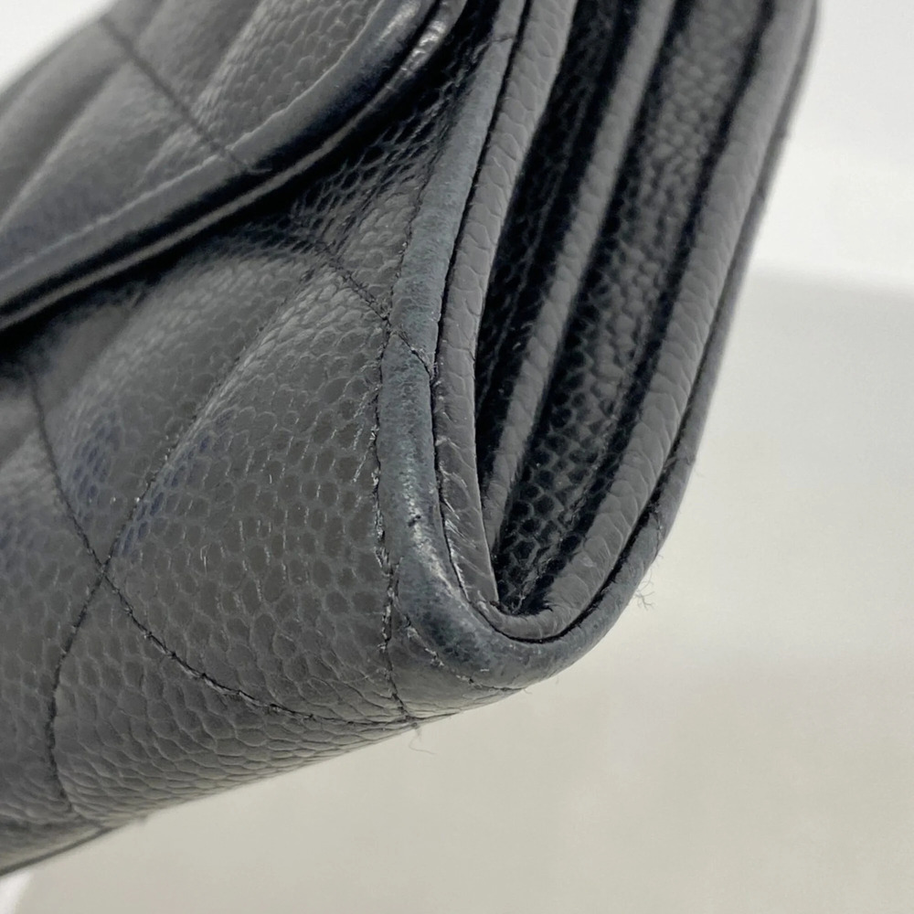 CHANEL Authentic Black Caviar Leather Wallet - Picture 5 of 8
